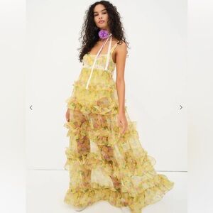 FOR LOVE and LEMONS VIKKI MAXI Dress $319 NWT! SMALL
